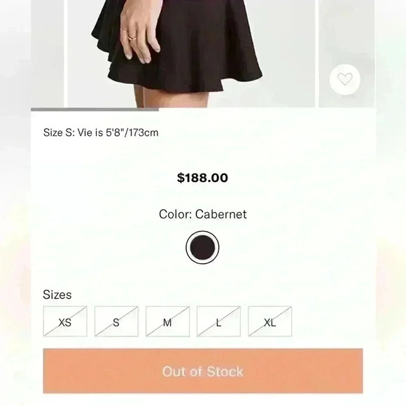 NWT- Revolve Susana Monaco Ruffle Bottom Long Sleeve Mini Dress Sz L- Cabernet - Picture 2 of 7